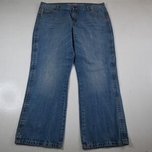 Wrangler Retro 40x32 Relaxed Boot Cut Light 100% Cotton‎ Denim Mens Jeans